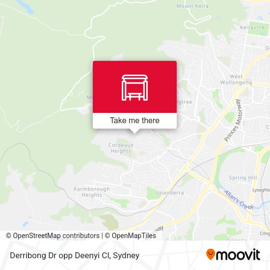 Derribong Dr opp Deenyi Cl map