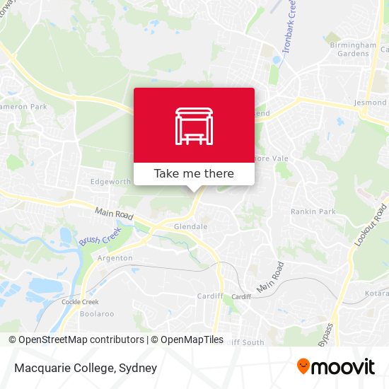 Mapa Macquarie College