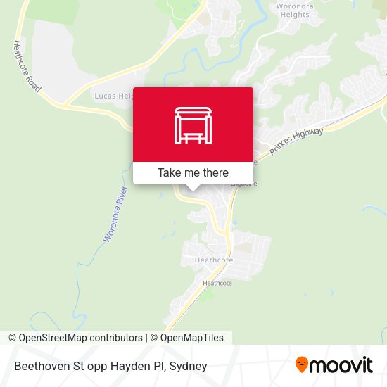Beethoven St opp Hayden Pl map