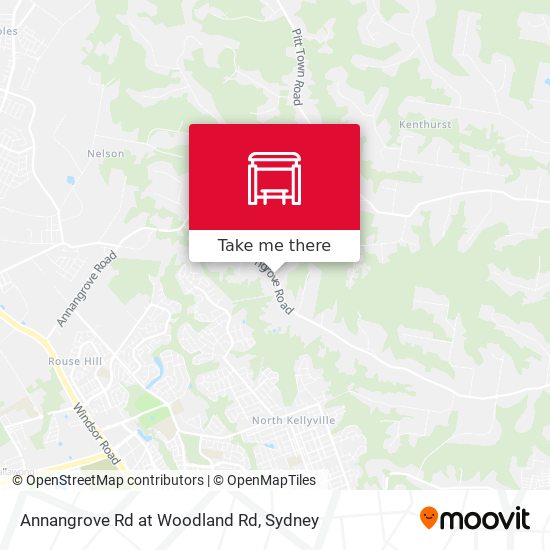 Annangrove Rd at Woodland Rd map