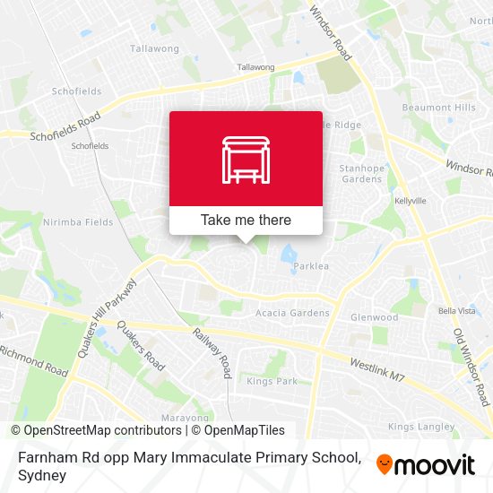 Farnham Rd opp Mary Immaculate Primary School map