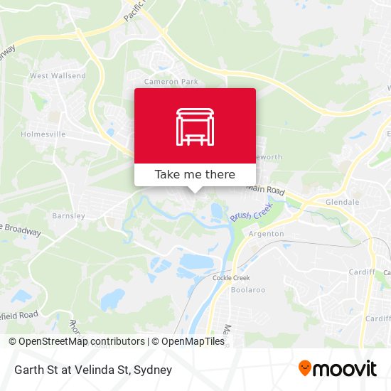 Garth St at Velinda St map