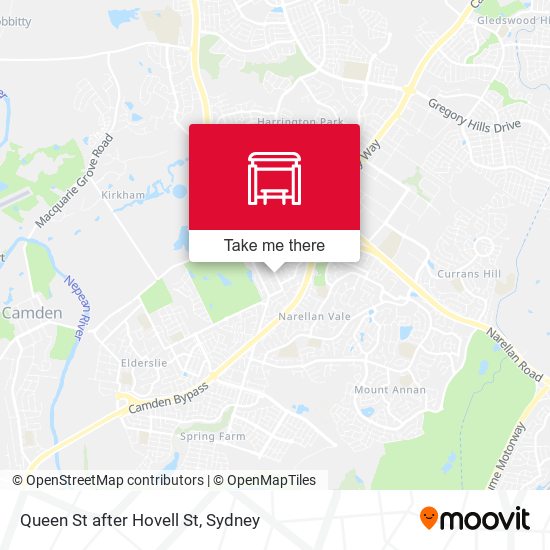 Queen St after Hovell St map