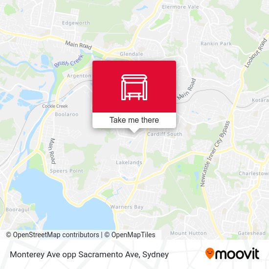 Monterey Ave opp Sacramento Ave map