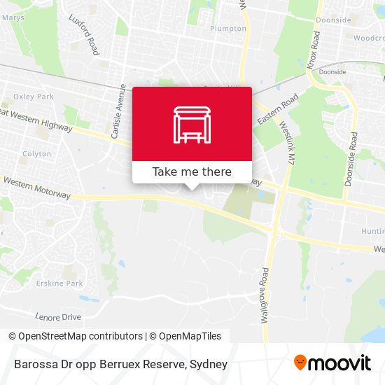 Barossa Dr opp Berruex Reserve map