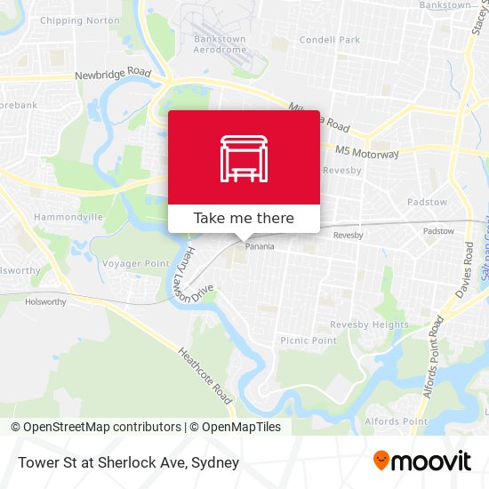 Tower St at Sherlock Ave map