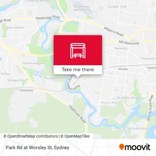 Park Rd at Worsley St map