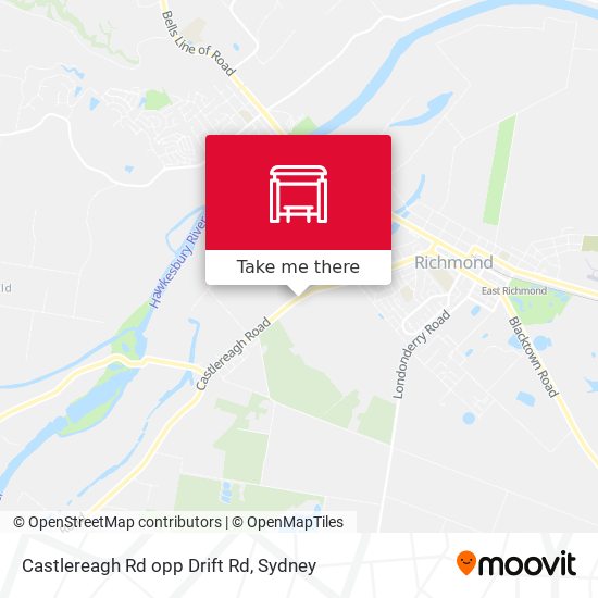 Castlereagh Rd opp Drift Rd map