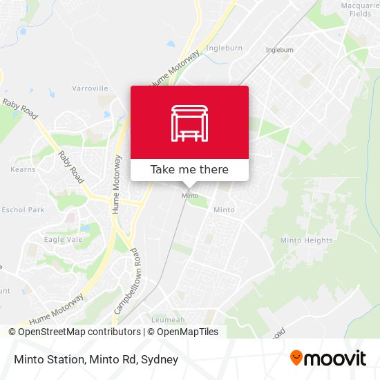 Mapa Minto Station, Minto Rd