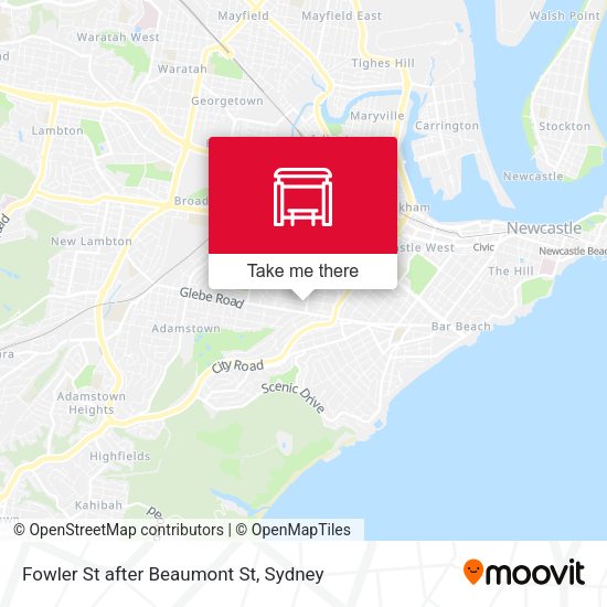 Fowler St after Beaumont St map