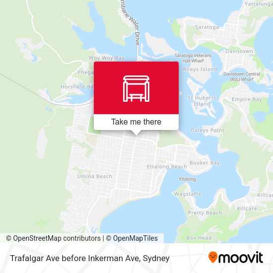 Trafalgar Ave before Inkerman Ave map