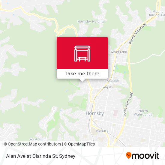 Alan Ave at Clarinda St map