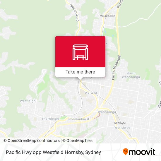 Pacific Hwy opp Westfield Hornsby map