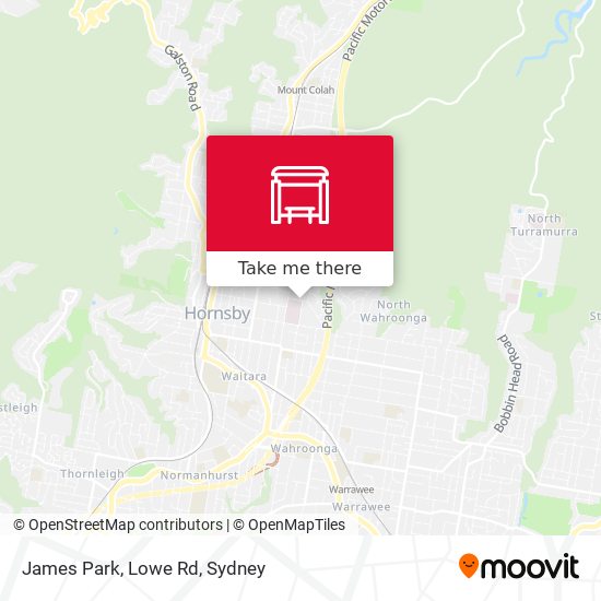 James Park, Lowe Rd map