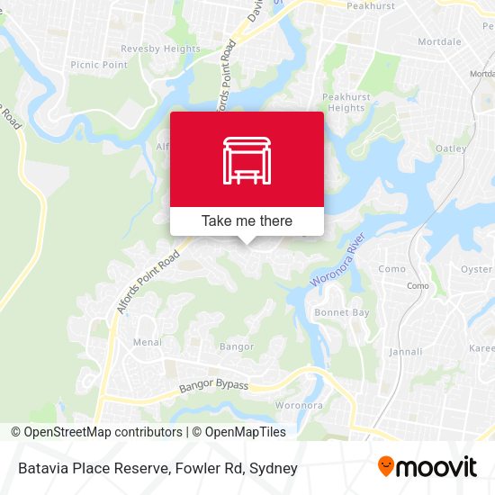 Batavia Place Reserve, Fowler Rd map