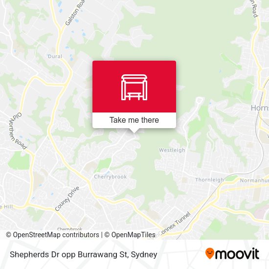Shepherds Dr opp Burrawang St map