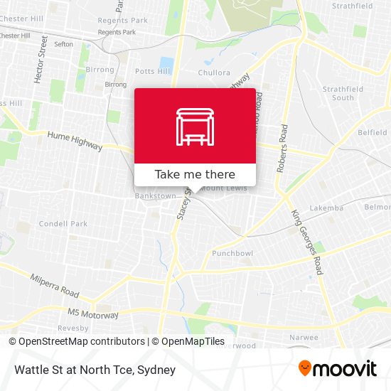 Wattle St at North Tce map