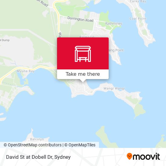 David St at Dobell Dr map