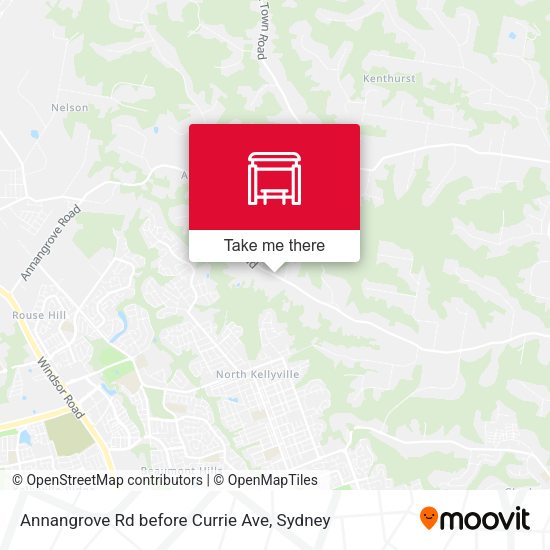 Annangrove Rd before Currie Ave map