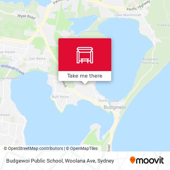 Budgewoi Public School, Woolana Ave map