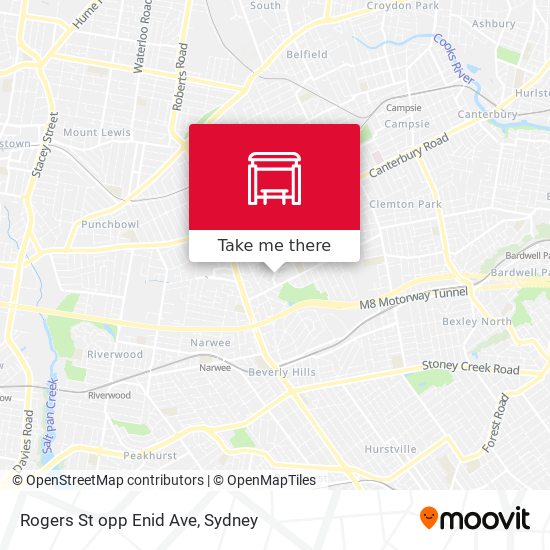 Rogers St opp Enid Ave map
