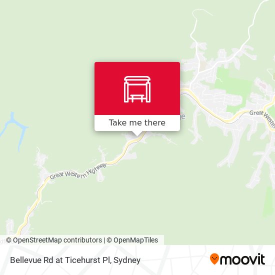 Bellevue Rd at Ticehurst Pl map
