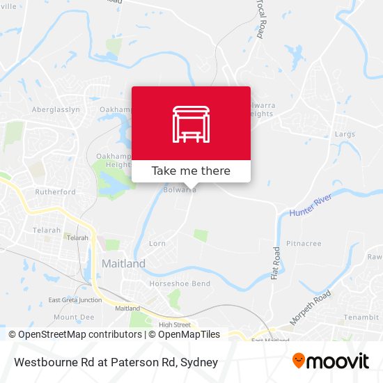 Westbourne Rd at Paterson Rd map