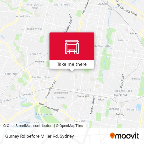 Gurney Rd before Miller Rd map