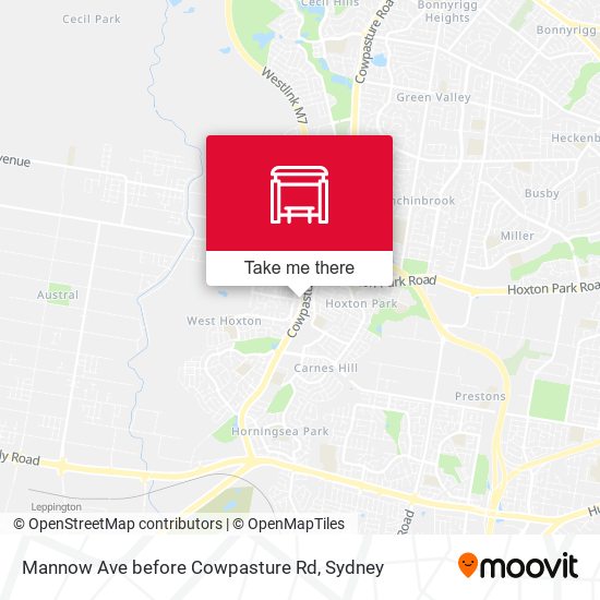 Mannow Ave before Cowpasture Rd map