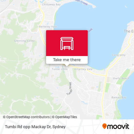 Tumbi Rd opp Mackay Dr map