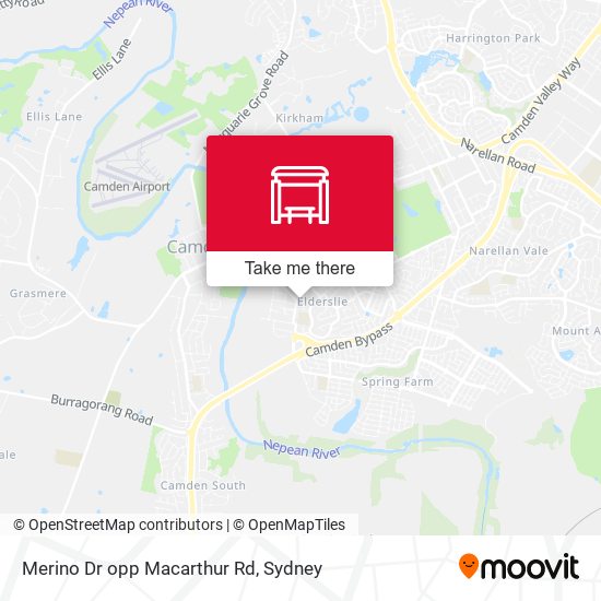 Merino Dr opp Macarthur Rd map