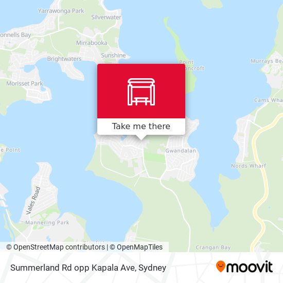 Summerland Rd opp Kapala Ave map