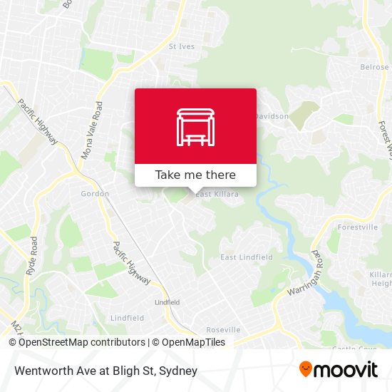Wentworth Ave at Bligh St map