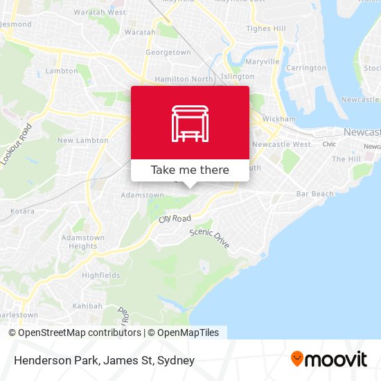 Henderson Park, James St map