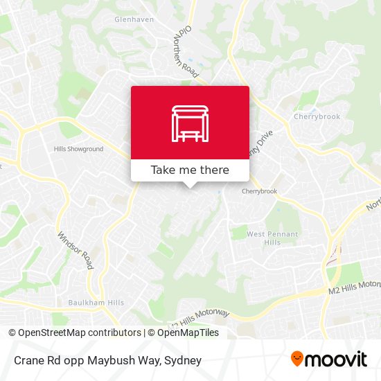 Crane Rd opp Maybush Way map