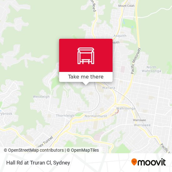 Hall Rd at Truran Cl map