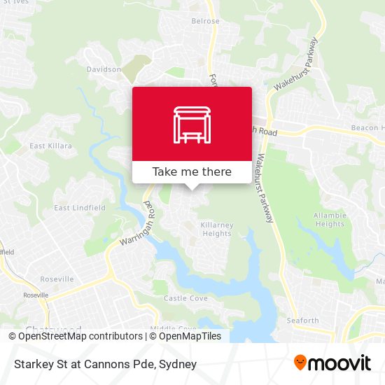 Starkey St at Cannons Pde map