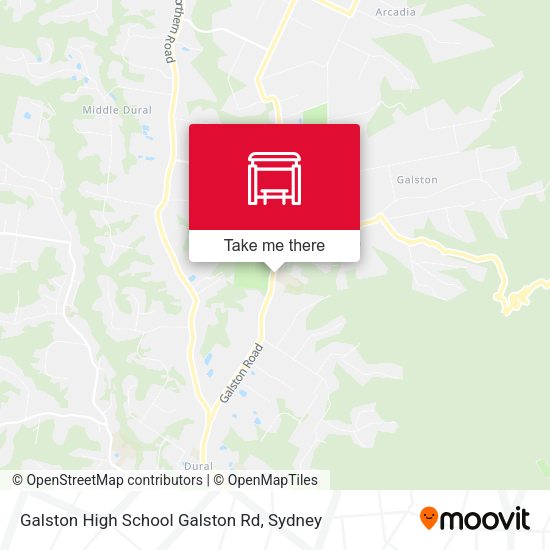 Galston High School Galston Rd map