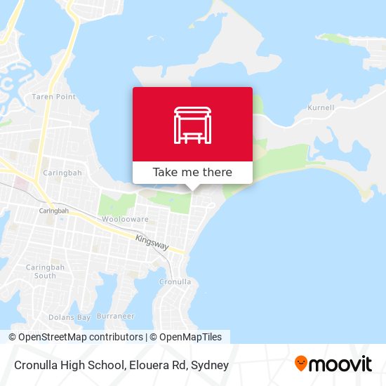 Cronulla High School, Elouera Rd map