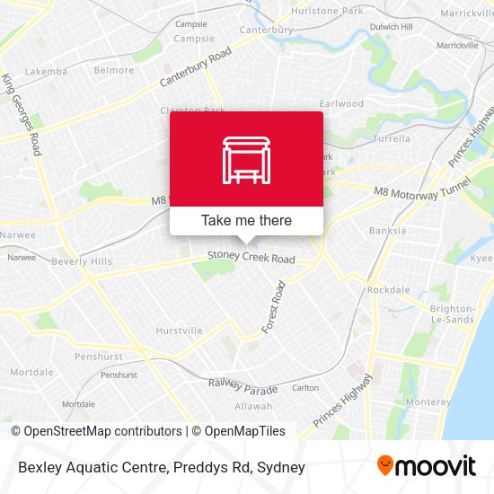 Bexley Aquatic Centre, Preddys Rd map