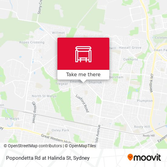 Popondetta Rd at Halinda St map