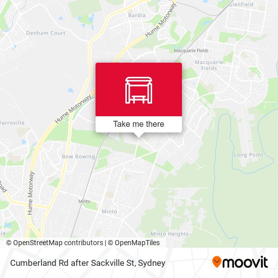 Cumberland Rd after Sackville St map