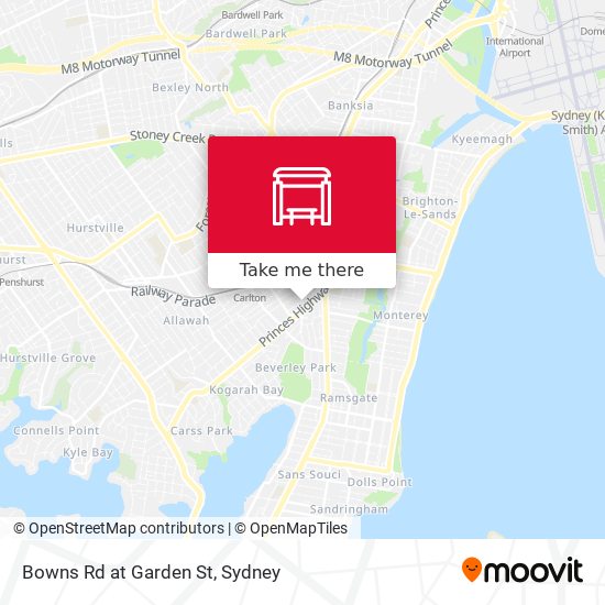 Bowns Rd at Garden St map