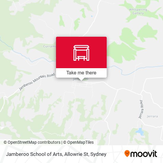 Jamberoo School of Arts, Allowrie St map