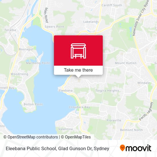Eleebana Public School, Glad Gunson Dr map