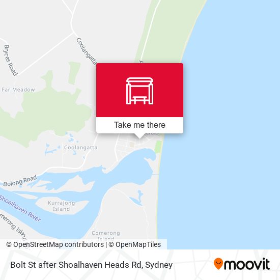 Bolt St after Shoalhaven Heads Rd map