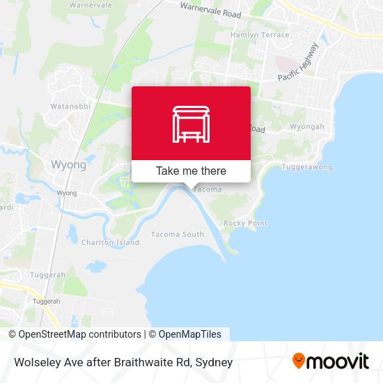 Wolseley Ave after Braithwaite Rd map