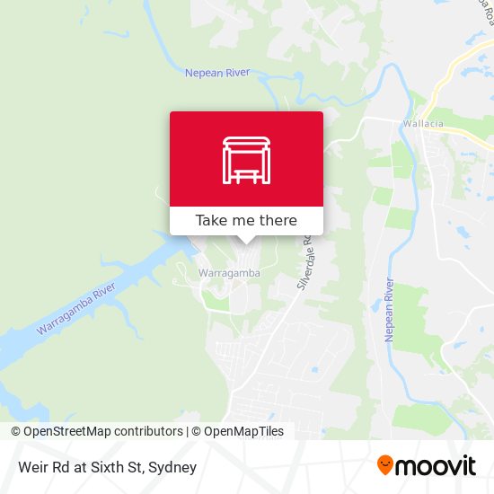 Weir Rd at Sixth St map