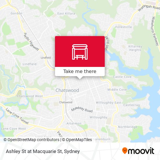 Ashley St at Macquarie St map
