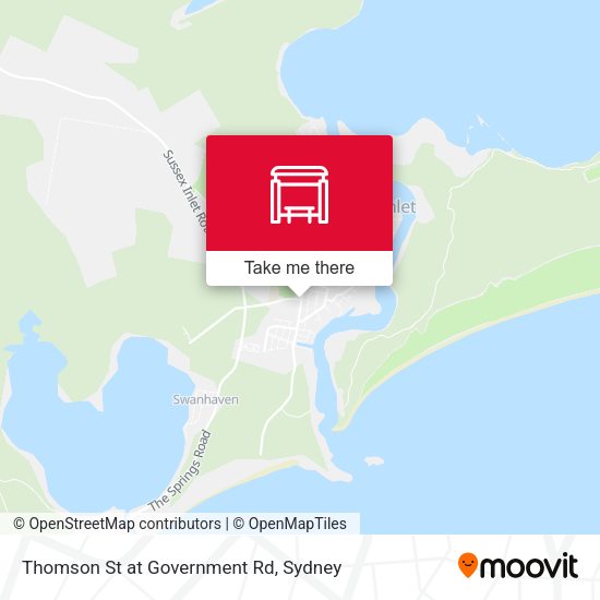Thomson St at Government Rd map